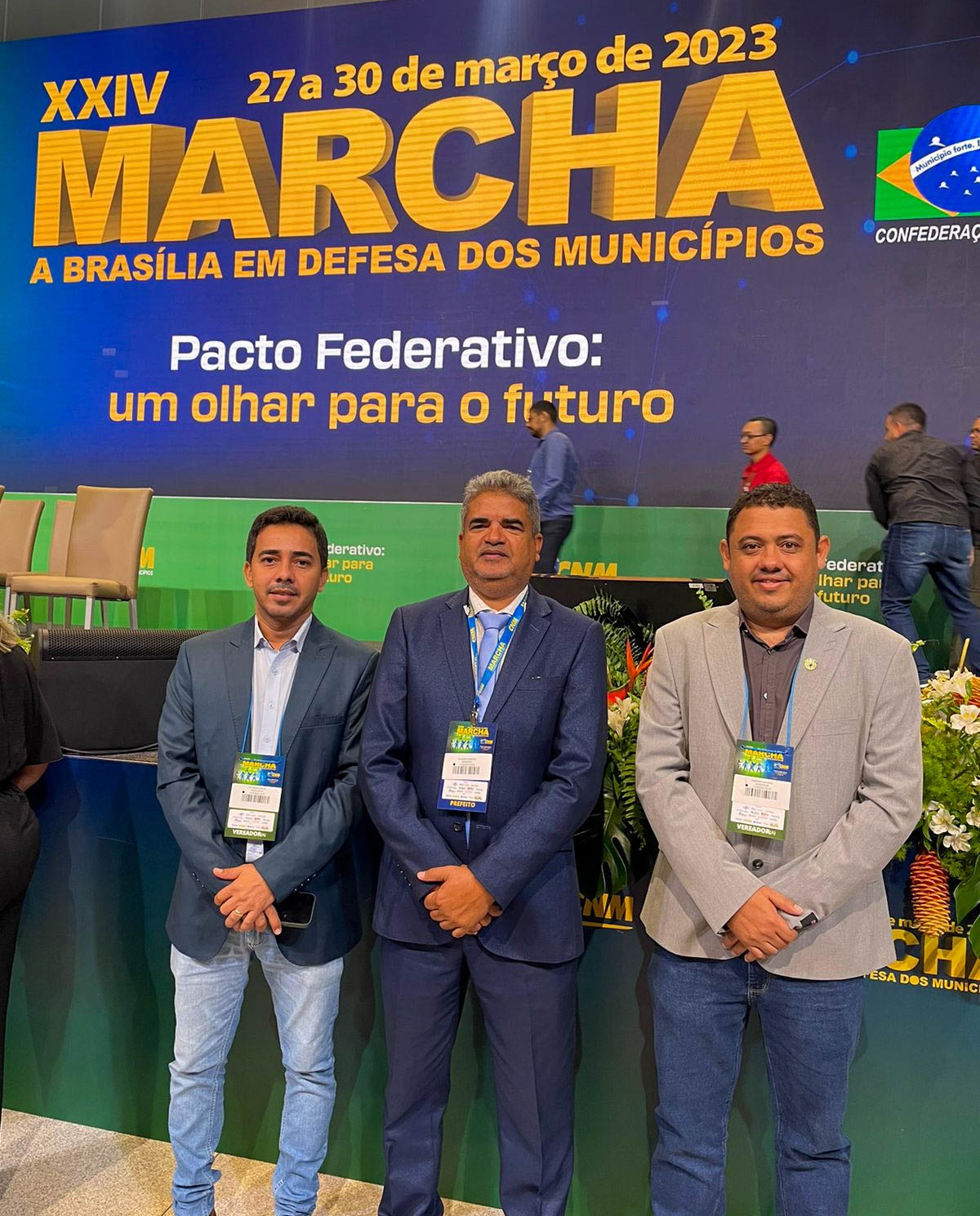 Presidente da Câmara, Salmeron Filho e vereadores participam da XXIV marcha dos municípios em Brasília